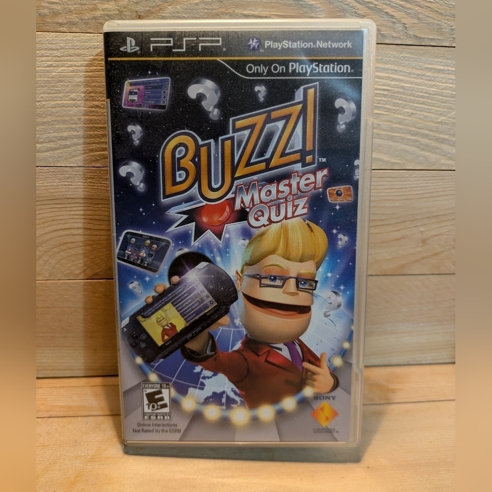 Buzz! Master Quiz for PSP - Black Pre-owned
